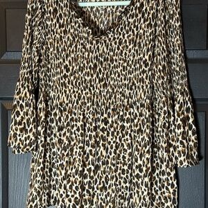 Leopard Print Women's Top size L